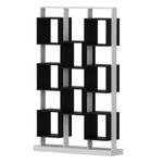 Casa si Gradina - Mobilier - Biblioteci si rafturi - Biblioteci - Biblioteca, Hanah Home, pal melaminat, alb-negru, 120x29,5x188 cm - Infinity.ro