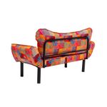Casa si Gradina - Mobilier - Canapele si coltare - Canapele - Canapea extensibila, Hanah Home, metal, patchwork multicolor, 150x75x70 cm - Infinity.ro