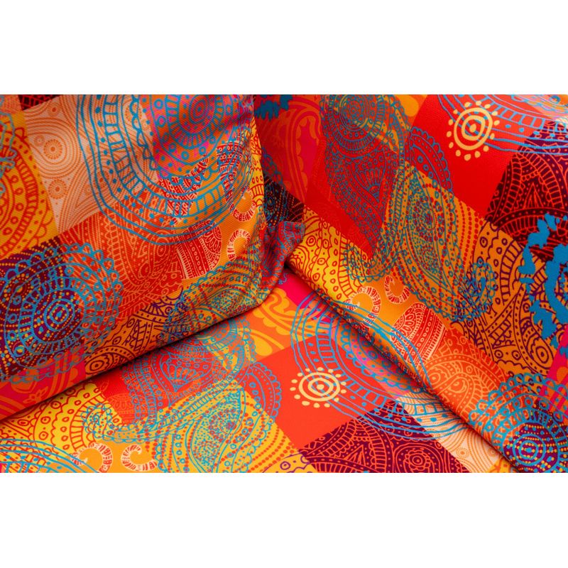 Casa si Gradina - Mobilier - Canapele si coltare - Canapele - Canapea extensibila, Hanah Home, metal, patchwork multicolor, 150x75x70 cm - Infinity.ro