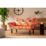 Casa si Gradina - Mobilier - Canapele si coltare - Canapele - Canapea extensibila, Hanah Home, metal, patchwork multicolor, 150x75x70 cm - Infinity.ro