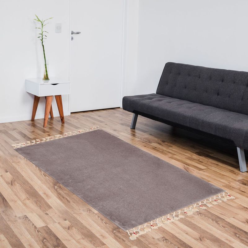 Casa si Gradina - Textile si covoare - Covoare - Covorase baie - Covoras de baie, Conceptum Hypnose, gri, 100x150 cm, 100% acrilic, antiderapant - Infinity.ro