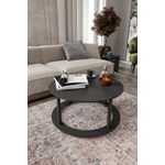 Casa si Gradina - Mobilier - Mese si birouri - Masute de cafea - Masuta de cafea, Hanah Home, mdf, negru, 70x38 cm - Infinity.ro