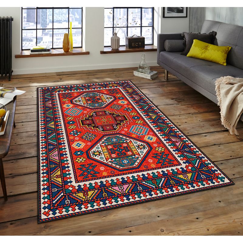 Casa si Gradina - Textile si covoare - Covoare - Covoare casa - Covor, Conceptum Hypnose, multicolor, 100x140 cm, 100% poliester, antiderapant, 288NGR2257 - Infinity.ro