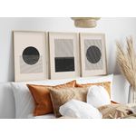 Casa si Gradina - Decoratiuni - Tablouri - Tablou decorativ inramat, Wallxpert, mdf si lemn masiv, multicolor, 50x70 cm, set 3 bucati, 693BSE1530 - Infinity.ro