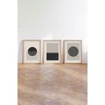 Casa si Gradina - Decoratiuni - Tablouri - Tablou decorativ inramat, Wallxpert, mdf si lemn masiv, multicolor, 50x70 cm, set 3 bucati, 693BSE1530 - Infinity.ro