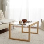 Casa si Gradina - Mobilier - Mese si birouri - Masute de cafea - Masuta de cafea, Hanah Home, lemn masiv de pin, natural, 85x55x40 cm - Infinity.ro