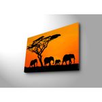 Casa si Gradina - Decoratiuni - Tablouri - Tablou decorativ cu led, Wallxpert, panza piele de caprioara, multicolor, 45x70 cm, rama lemn, 254LED1229 - Infinity.ro