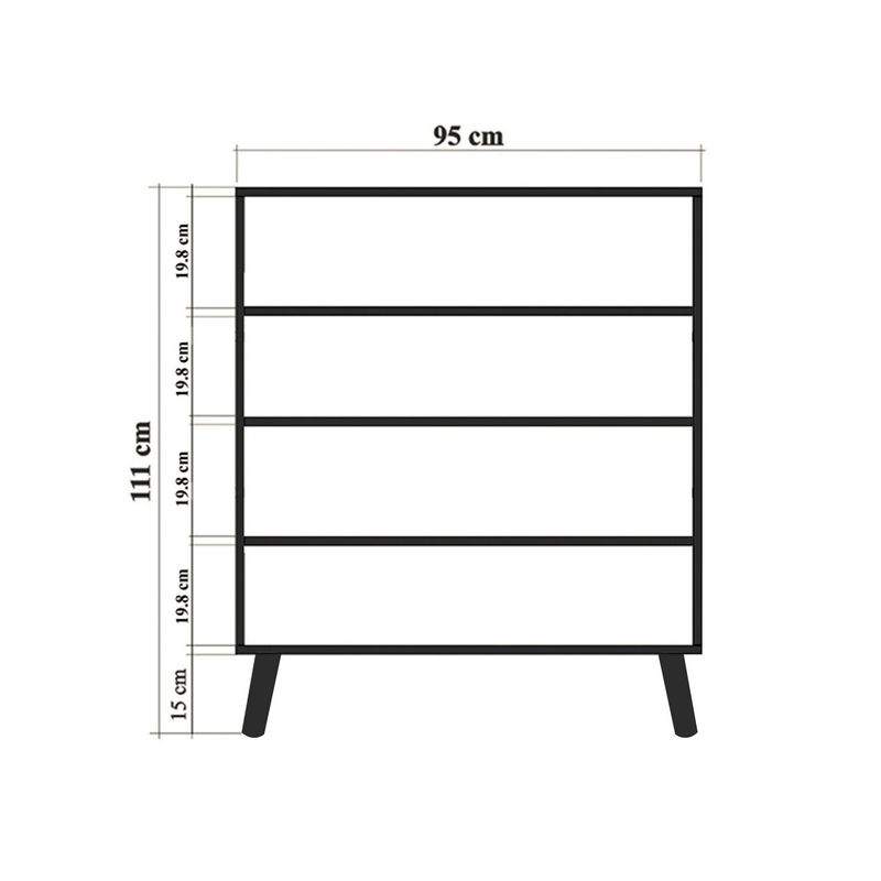 Casa si Gradina - Mobilier - Dulapuri si sifoniere - Dulapuri - Dulap multifunctional, Hanah Home, pal melaminat, multicolor, 95x36x111 cm, 869VEL4520 - Infinity.ro