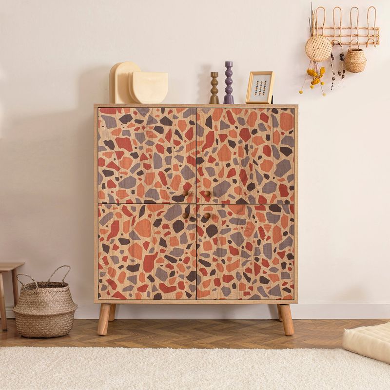 Casa si Gradina - Mobilier - Dulapuri si sifoniere - Dulapuri - Dulap multifunctional, Hanah Home, pal melaminat, multicolor, 95x36x111 cm, 869VEL4520 - Infinity.ro