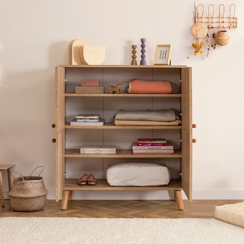 Casa si Gradina - Mobilier - Dulapuri si sifoniere - Dulapuri - Dulap multifunctional, Hanah Home, pal melaminat, multicolor, 95x36x111 cm, 869VEL4520 - Infinity.ro