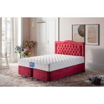 Casa si Gradina - Mobilier - Saltele si somiere - Saltele - Saltea, Hanah Home, bumbac tricotat, alb, 150x200x23 cm, ferma, ortopedica, doua fete - Infinity.ro