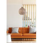Casa si Gradina - Corpuri si surse de iluminat - Lustre si pendule - Lustra, Opviq, iuta, maro si alb, 24x22x55 cm - Infinity.ro