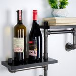 Casa si Gradina - Mobilier - Biblioteci si rafturi - Etajere - Etajera, Wallxpert, mdf, negru, 56x13x42 cm - Infinity.ro