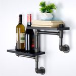 Casa si Gradina - Mobilier - Biblioteci si rafturi - Etajere - Etajera, Wallxpert, mdf, negru, 56x13x42 cm - Infinity.ro