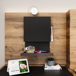 Casa si Gradina - Mobilier - Mobilier baie - Etajere baie - Etajera de perete, Hanah Home, metal, negru, 25x23x33 cm - Infinity.ro