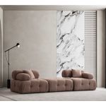 Casa si Gradina - Mobilier - Canapele si coltare - Canapele - Canapea 3 locuri, Hanah Home, lemn fag si pal, cappuccino, 300x100x80 cm - Infinity.ro