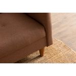 Casa si Gradina - Mobilier - Canapele si coltare - Canapele - Canapea extensibila 3 locuri, Atelier Del Sofa, cadru metalic, stofa poliester, maro, 200x83x75 cm - Infinity.ro
