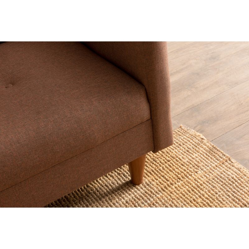 Casa si Gradina - Mobilier - Canapele si coltare - Canapele - Canapea extensibila 3 locuri, Atelier Del Sofa, cadru metalic, stofa poliester, maro, 200x83x75 cm - Infinity.ro