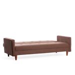Casa si Gradina - Mobilier - Canapele si coltare - Canapele - Canapea extensibila 3 locuri, Atelier Del Sofa, cadru metalic, stofa poliester, maro, 200x83x75 cm - Infinity.ro
