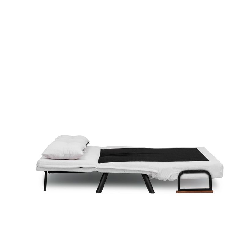 Casa si Gradina - Mobilier - Canapele si coltare - Canapele - Canapea extensibila, Atelier Del Sofa, stofa teddy, alb, 2 locuri - Infinity.ro