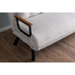 Casa si Gradina - Mobilier - Canapele si coltare - Canapele - Canapea extensibila, Atelier Del Sofa, stofa teddy, alb, 2 locuri - Infinity.ro