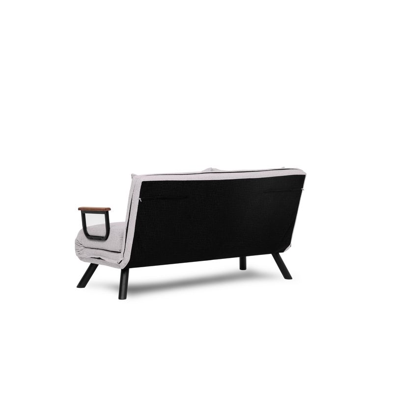 Casa si Gradina - Mobilier - Canapele si coltare - Canapele - Canapea extensibila, Atelier Del Sofa, stofa teddy, alb, 2 locuri - Infinity.ro