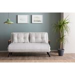 Casa si Gradina - Mobilier - Canapele si coltare - Canapele - Canapea extensibila, Atelier Del Sofa, stofa teddy, alb, 2 locuri - Infinity.ro
