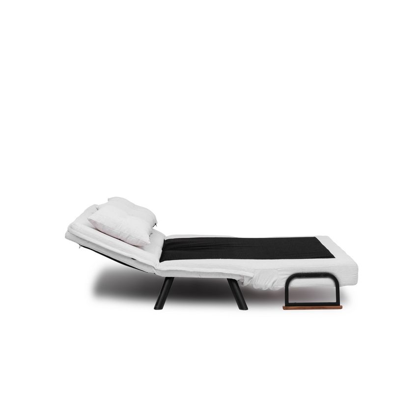 Casa si Gradina - Mobilier - Canapele si coltare - Canapele - Canapea extensibila, Atelier Del Sofa, stofa teddy, alb, 2 locuri - Infinity.ro