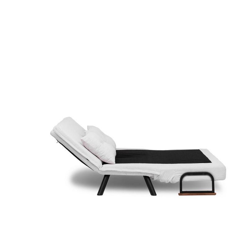 Casa si Gradina - Mobilier - Canapele si coltare - Canapele - Canapea extensibila, Atelier Del Sofa, stofa teddy, alb, 2 locuri - Infinity.ro