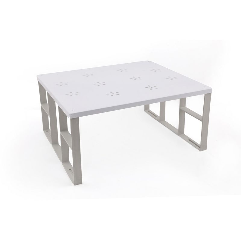 Casa si Gradina - Mobilier - Organizare si depozitare - Organizatoare pentru sertare si dulapuri - Organizator bucatarie, Hermia, inox, alb, 27.5x31.5x15 cm - Infinity.ro