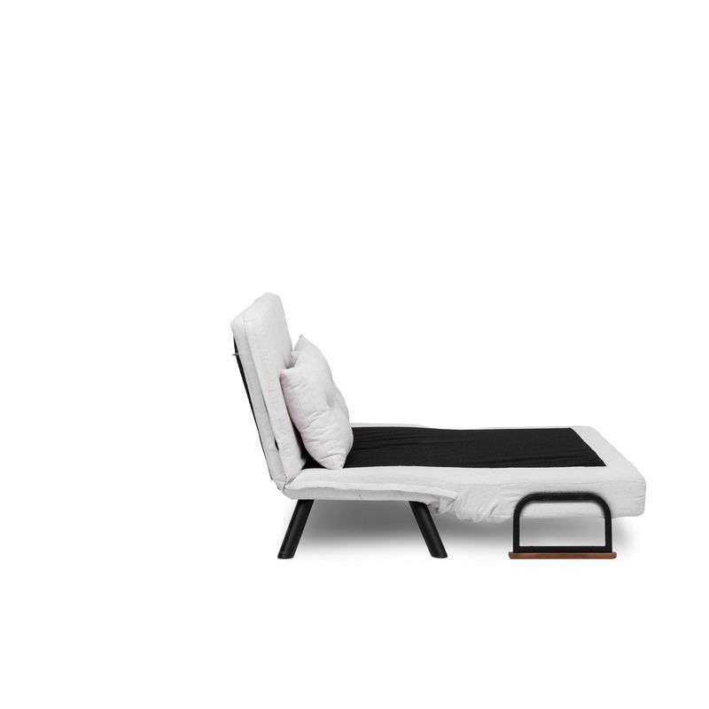 Casa si Gradina - Mobilier - Canapele si coltare - Canapele - Canapea extensibila, Atelier Del Sofa, stofa teddy, alb, 2 locuri - Infinity.ro