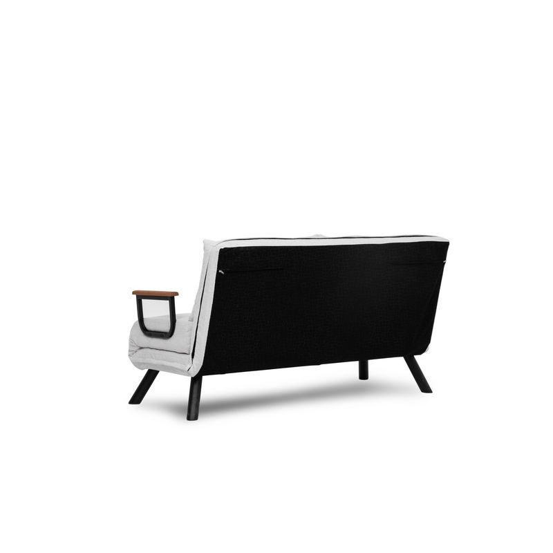 Casa si Gradina - Mobilier - Canapele si coltare - Canapele - Canapea extensibila, Atelier Del Sofa, stofa teddy, alb, 2 locuri - Infinity.ro
