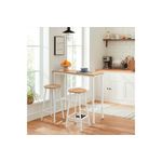 Casa si Gradina - Mobilier - Mese si birouri - Mese bucatarie si dining - Masa bar, Hanah Home, pal, cadru metalic, alb, 100x40x90 cm - Infinity.ro
