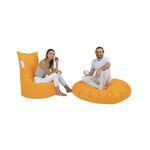 Casa si Gradina - Gradina si terasa - Mobilier exterior - Canapele si fotolii gradina - Fotoliu puf de gradina, Atelier Del Sofa, poliester, portocaliu, 65x90x60 cm - Infinity.ro