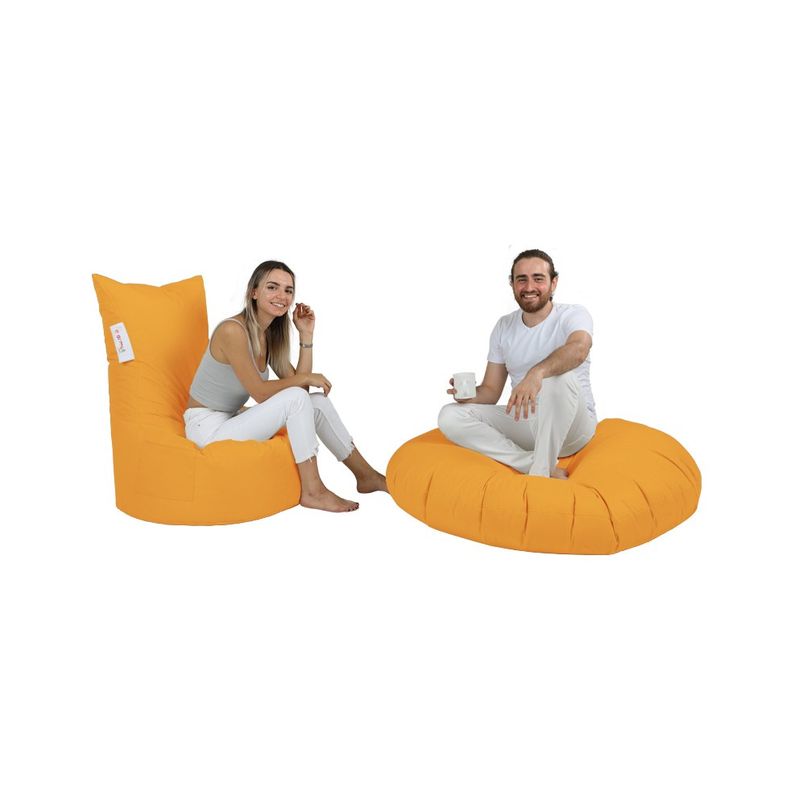 Casa si Gradina - Gradina si terasa - Mobilier exterior - Canapele si fotolii gradina - Fotoliu puf de gradina, Atelier Del Sofa, poliester, portocaliu, 65x90x60 cm - Infinity.ro