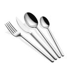 Casa si Gradina - Bucatarie si vesela - Vesela si tacamuri - Tacamuri si seturi - Set tacamuri 24 piese, Hermia, inox, argintiu, grosime 4 mm - Infinity.ro