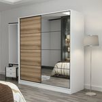 Casa si Gradina - Mobilier - Dulapuri si sifoniere - Sifoniere - Sifonier, Hanah Home, pal melaminat, alb dore, 180x52x190 cm, 506MNR2625 - Infinity.ro