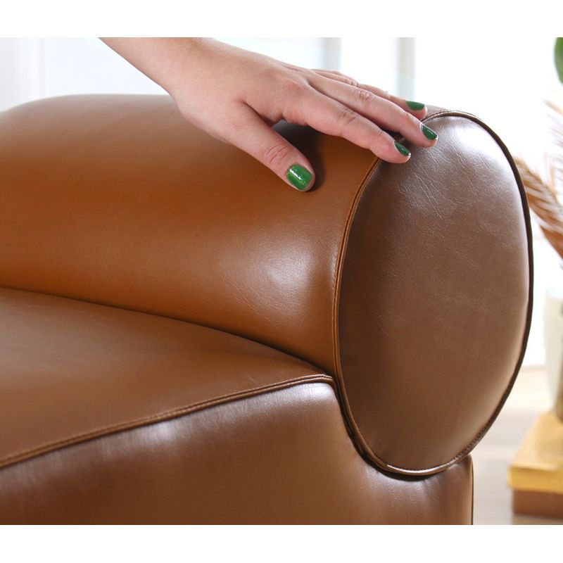 Casa si Gradina - Mobilier - Scaune si fotolii - Tabureti - Puf, Atelier Del Sofa, piele ecologica, maro, 45x60x56 cm - Infinity.ro