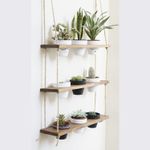 Casa si Gradina - Mobilier - Biblioteci si rafturi - Rafturi - Raft de perete, Hanah Home, lemn de molid, nuc, 60x13x1.3 cm - Infinity.ro