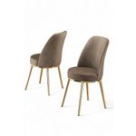 Casa si Gradina - Mobilier - Scaune si fotolii - Scaune - Set scaune, Hanah Home, lemn, cappuccino aur, 45x42x91 cm, 6 bucati - Infinity.ro