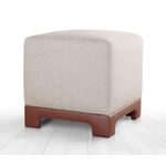 Casa si Gradina - Mobilier - Scaune si fotolii - Tabureti - Taburet, Atelier Del Sofa, bumbac si in, cafeniu, 50x50x47 cm - Infinity.ro