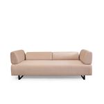 Casa si Gradina - Mobilier - Canapele si coltare - Canapele - Canapea extensibila 3 locuri, Hanah Home, cadru lemn fag, bej, 220x90x80 cm - Infinity.ro