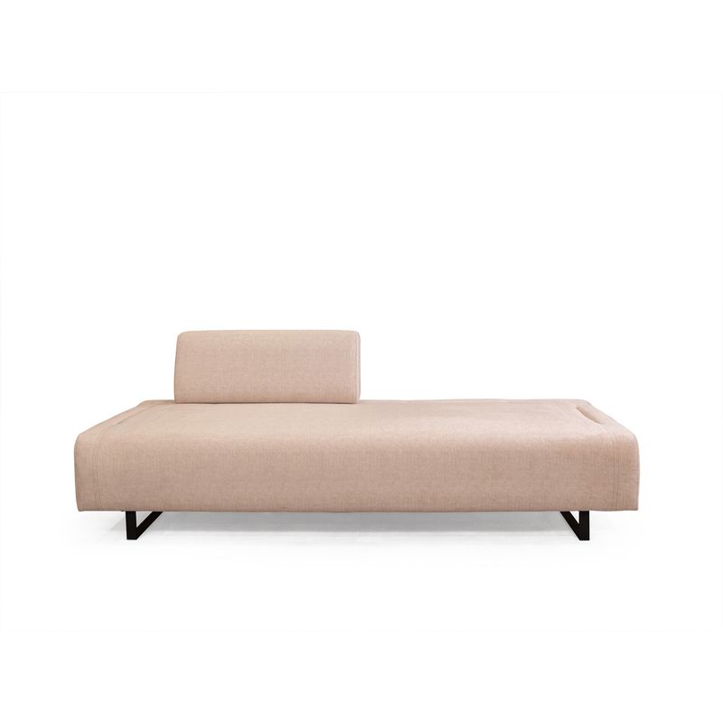 Casa si Gradina - Mobilier - Canapele si coltare - Canapele - Canapea extensibila 3 locuri, Hanah Home, cadru lemn fag, bej, 220x90x80 cm - Infinity.ro