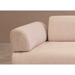 Casa si Gradina - Mobilier - Canapele si coltare - Canapele - Canapea extensibila 3 locuri, Hanah Home, cadru lemn fag, bej, 220x90x80 cm - Infinity.ro