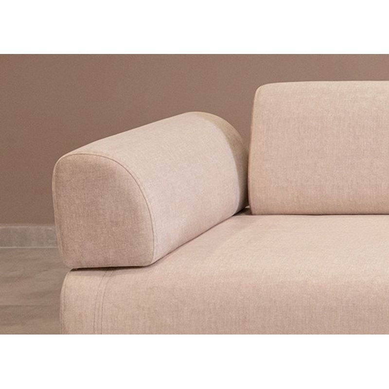 Casa si Gradina - Mobilier - Canapele si coltare - Canapele - Canapea extensibila 3 locuri, Hanah Home, cadru lemn fag, bej, 220x90x80 cm - Infinity.ro