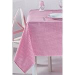 Casa si Gradina - Textile si covoare - Textile bucatarie - Fete de masa - Fata de masa, Hermia, roz, 170x220 cm, 100% bumbac, model in carouri - Infinity.ro