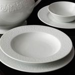 Casa si Gradina - Bucatarie si vesela - Vesela si tacamuri - Servicii de masa - Serviciu de masa 53 piese, Hermia, portelan, alb - Infinity.ro