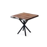 Casa si Gradina - Mobilier - Mese si birouri - Mese bucatarie si dining - Masa dining, Hanah Home, pal melaminat, nuc, 80x80x75 cm - Infinity.ro
