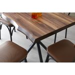 Casa si Gradina - Mobilier - Mese si birouri - Mese bucatarie si dining - Masa dining, Hanah Home, pal melaminat, nuc, 80x80x75 cm - Infinity.ro