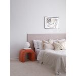 Casa si Gradina - Mobilier - Scaune si fotolii - Tabureti - Taburet, Atelier Del Sofa, catifea, coral, 51x46x45 cm - Infinity.ro